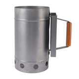 Grill Chimney Starter Wood Handle Compact Barbecue Chimney Starter for Outdoor Cooking Camping In Australia - Darrahopens