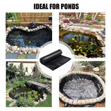 Black Pond Liner PE Durable Pond Liner for Waterfall Fish Ponds Garden Fountain