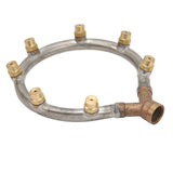 Multifunctional Annular Nozzle G3/8 Female Thread Multi Head Ring Shaped Atomizing Nozzle for Garden Agricultural Irrigation 7 Head