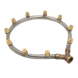 Multifunctional Annular Nozzle G3/8 Female Thread Multi Head Ring Shaped Atomizing Nozzle for Garden Agricultural Irrigation 10 Head