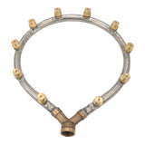 Multifunctional Annular Nozzle G3/8 Female Thread Multi Head Ring Shaped Atomizing Nozzle for Garden Agricultural Irrigation 10 Head In Australia - Darrahopens