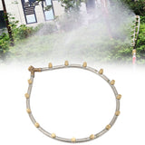 Multifunctional Annular Nozzle G3/8 Female Thread Multi Head Ring Shaped Atomizing Nozzle for Garden Agricultural Irrigation 15 Head