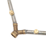 Multifunctional Annular Nozzle G3/8 Female Thread Multi Head Ring Shaped Atomizing Nozzle for Garden Agricultural Irrigation 15 Head