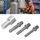 Auger Adapter 1 to 3 Drill Adapter Carbon Steel Round Chuck 2 Pits 2 Slots Garden Auger Drill Connector Garden Tools
