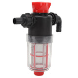 Water Pump Strainer Filter with 60 Mesh Stainless Steel Filter Screen High Flow Pipeline Filter Transparent Design 19mm Interface ( G3/4 Pipe)