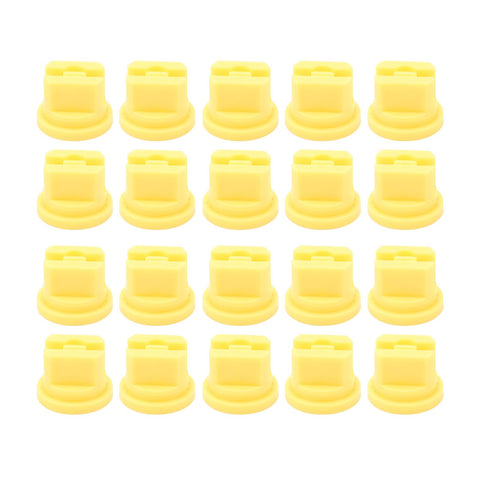 20 Pcs Flat Fan Spray Tip Uniform Spray Distribution 110 Degree Agricultural Sprayer Atomizing Nozzle 0.1‑2mm Bore Diameter