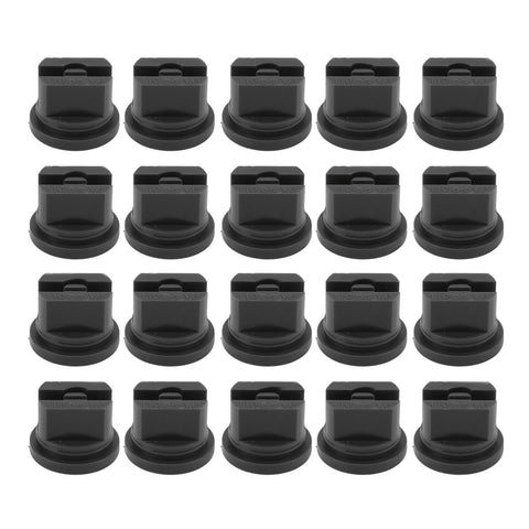 20 Pcs Flat Fan Spray Tip Uniform Spray Distribution 110 Degree Agricultural Sprayer Atomizing Nozzle 30.68mm Bore Diameter