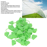 100PCS Greenhouse Clamp Plastic Double Head Shading Garden Hoop Greenhouse Clip Fiberglass Gardening Supplies 5mm Light Green In Australia - Darrahopens