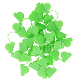 100PCS Greenhouse Clamp Plastic Double Head Shading Garden Hoop Greenhouse Clip Fiberglass Gardening Supplies 6mm Light Green