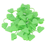 100PCS Greenhouse Clamp Plastic Double Head Shading Garden Hoop Greenhouse Clip Fiberglass Gardening Supplies 6mm Light Green