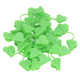 100PCS Greenhouse Clamp Plastic Double Head Shading Garden Hoop Greenhouse Clip Fiberglass Gardening Supplies 6mm Light Green
