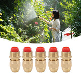 10Pcs G1/2 Male Thread Sprinkler Nozzle Garden Irrigation Water Spray Head Adjustable Watering Sprayer Nozzle Big Body