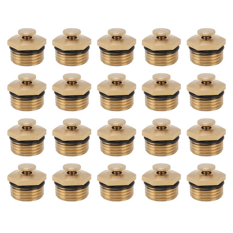 20PCS Brass Misting Nozzles 1/2 Inch Adjustable Dust Removal Cooling Atomizers Nozzles for Lawn Garden In Australia - Darrahopens