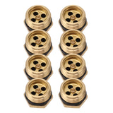 20PCS Brass Misting Nozzles 1/2 Inch Adjustable Dust Removal Cooling Atomizers Nozzles for Lawn Garden