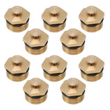20PCS Brass Misting Nozzles 1/2 Inch Adjustable Dust Removal Cooling Atomizers Nozzles for Lawn Garden