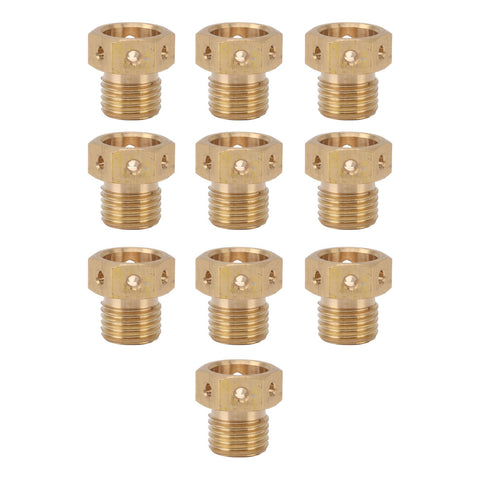 10PCS Misting Nozzle Brass Multiple Holes Anti Corrosion Fine Misting Water Nozzles for Cooling System Garden Lawn M14x1.5