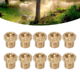 10PCS Misting Nozzle Brass Multiple Holes Anti Corrosion Fine Misting Water Nozzles for Cooling System Garden Lawn M14x1.5 In Australia - Darrahopens
