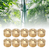 10pcs Brass Misting Nozzles Fog Sprinkler Head for Factory Site Coal Mine Garden Lawn Cooling System G3/4 Inch In Australia - Darrahopens
