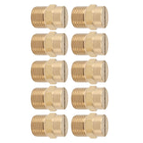 10PCS Directional Slot Nozzle Brass Cooling Misting Rustproof Heat Resistant Water Hose Nozzle for Lawns Vegetable Gardens 4 Point Thread