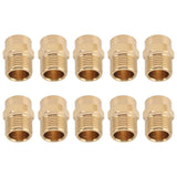 10PCS Directional Slot Nozzle Brass Cooling Misting Rustproof Heat Resistant Water Hose Nozzle for Lawns Vegetable Gardens 4 Point Thread