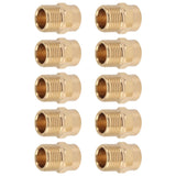 10PCS Directional Slot Nozzle Brass Cooling Misting Rustproof Heat Resistant Water Hose Nozzle for Lawns Vegetable Gardens 4 Point Thread