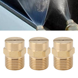 10PCS Directional Slot Nozzle Brass Cooling Misting Rustproof Heat Resistant Water Hose Nozzle for Lawns Vegetable Gardens 4 Point Thread