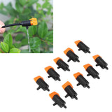 10 Pcs Irrigation Drippers 0 to 200L Adjustable Drip Emitters Micro Spray Water Flow Irrigation Sprinkler Drip Watering System Parts