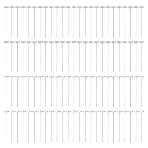 100PCS Ground Nail Galvanized Iron Rust Proof Artificial Turf Stakes for Weed Barriers Tent Garden Cloth Sunshade Net