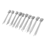 100PCS Ground Nail Galvanized Iron Rust Proof Artificial Turf Stakes for Weed Barriers Tent Garden Cloth Sunshade Net