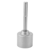 T Post Driver 5 Pits Shank Steel Fence Post Driver Hand Post Pounder Hammer Drill Attachment 20cm Length 65mm / 2.6in