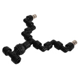 Reptiles Mist Sprinkler Double Head 360 Degree Rotation Spray Nozzle for Climbing Pet Feeding Box Silver