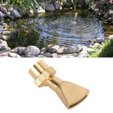 Fountain Nozzle Brass G3/4 Female Thread 25mm Narrow Fan Shaped Pond Sprinkler for Garden Pond Amusement Park Museums