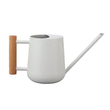 Watering Can 900ml Stainless Steel Long Spout Wooden Handle Elegant Flower Watering Pot for Garden Family Outdoor White In Australia - Darrahopens