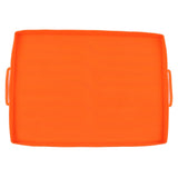 Griddle Mat Silicone Grill Cover Protective Grill Cover BBQ Grill Mat for Outdoor Cooking 22in Orange Handle In Australia - Darrahopens