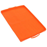Griddle Mat Silicone Grill Cover Protective Grill Cover BBQ Grill Mat for Outdoor Cooking 22in Orange Handle In Australia - Darrahopens