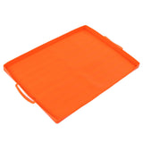 Griddle Mat Silicone Grill Cover Protective Grill Cover BBQ Grill Mat for Outdoor Cooking 22in Orange Handle In Australia - Darrahopens