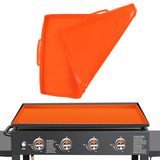 Griddle Mat Silicone Grill Cover Protective Grill Cover BBQ Grill Mat for Outdoor Cooking 22in Orange Handle In Australia - Darrahopens