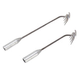 2Pcs Weeding Artifact Uprooting Weeding Tool 4 Teeth Dual Purpose Weeder Weed Puller Manual Household Agricultural Tool