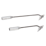 2Pcs Weeding Artifact Uprooting Weeding Tool 4 Teeth Dual Purpose Weeder Weed Puller Manual Household Agricultural Tool