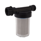 G3/4 Garden Hose Filter Water Pump Strainer Filter Stainless Steel Filter Screen Transparent Design Garden Hose Sediment Filter