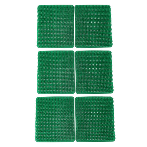 6 Pcs Chicken Nesting Box Pads PE Chicken Nesting Pads for Coop Chicken Egg Laying Accessory Green