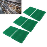 6 Pcs Chicken Nesting Box Pads PE Chicken Nesting Pads for Coop Chicken Egg Laying Accessory Green