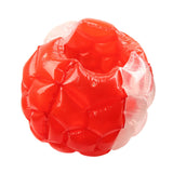 Inflatable Bump Ball Human Collision Ball PVC Body Bubble Bounce Ball for Outdoor Activities 90x80cm Red Transparent
