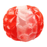 Inflatable Bump Ball Human Collision Ball PVC Body Bubble Bounce Ball for Outdoor Activities 90x80cm Red Transparent