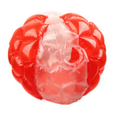 Inflatable Bump Ball Human Collision Ball PVC Body Bubble Bounce Ball for Outdoor Activities 90x80cm Red Transparent