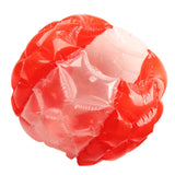 Inflatable Bump Ball Human Collision Ball PVC Body Bubble Bounce Ball for Outdoor Activities 90x80cm Red Transparent