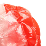 Inflatable Bump Ball Human Collision Ball PVC Body Bubble Bounce Ball for Outdoor Activities 90x80cm Red Transparent