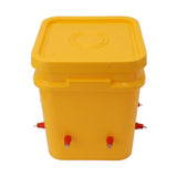 Automatic Chicken Waterer Cup with 12L Handheld Barrel Poultry Drinking Equipemnt for Goose Duck Bucket + Butt Red Head
