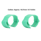 100pcs Chicken Identification Leg Bands Adjustable DIY Clip On Duck Bands for Geese Pigeons Green