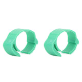 100pcs Chicken Identification Leg Bands Adjustable DIY Clip On Duck Bands for Geese Pigeons Green